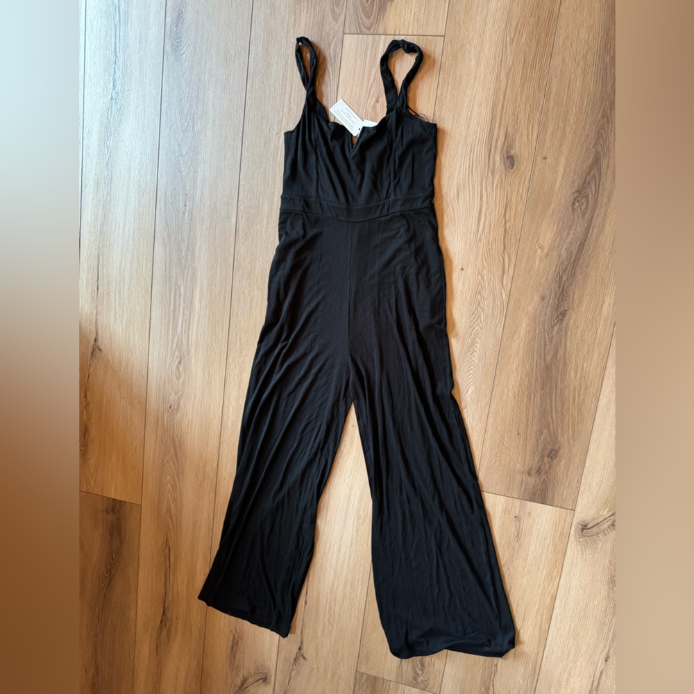 L*SPACE Vera Jumpsuit In Black Size XL NWT